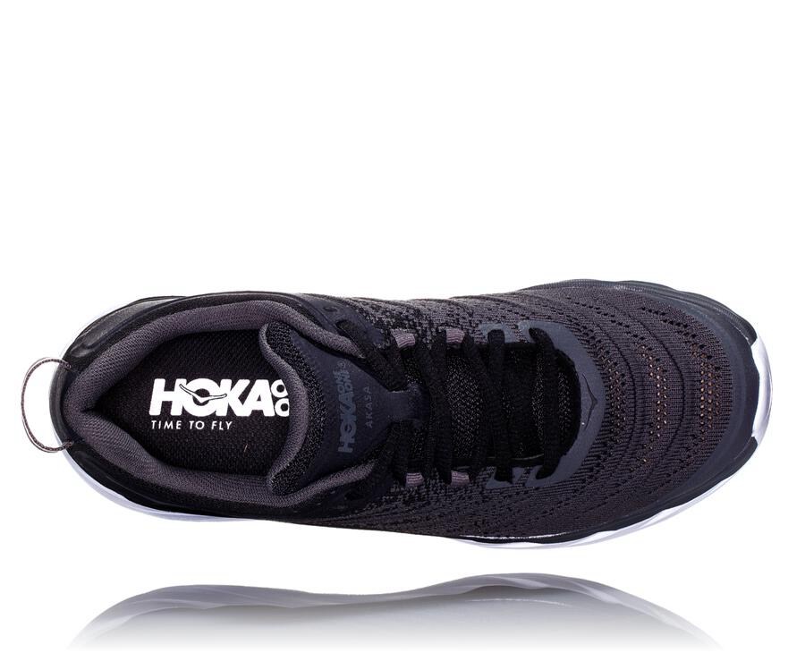 Zapatillas Running Hoka One One Hombre - Akasa - Negras/Blancas - ICB739164